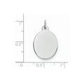 thumbnail image 2 of White Sterling Silver Charm Pendant Themed Flat Back 26 mm 15, 2 of 2