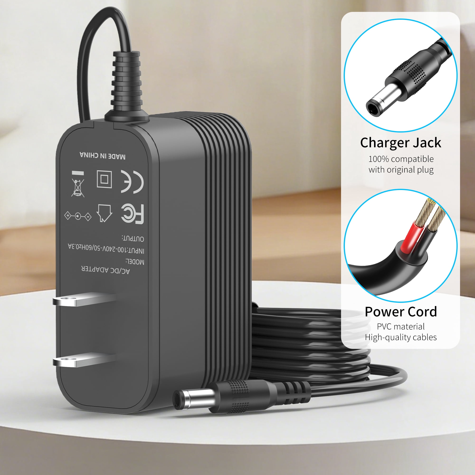 21V Charger for Mini Chainsaw Battery Compatible with UNTIMATY and Saker 6 inch Mini Chainsaw Battery Replacement Power Cord