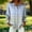 Blue, variant on YHAJDS Shirts Womens Tops Stripe Print Button Lapel Long Sleeve Loose Casual Spring Summer Daily Top