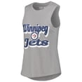 thumbnail image 2 of Women's Concepts Sport Heather Gray/Heather Navy Winnipeg Jets Meter Muscle Tank Top & Pants Sleep Set, 2 of 5