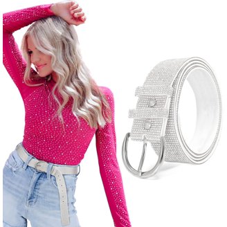 2852 Women\'s Dress Belts With Rose Gold Rhinestone,double O-ring Sparkle Rose Gold Crystal Rhinestone Bridal Belt on Satin Sash  main image 4
