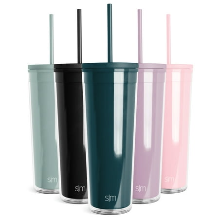 

Simple Modern 24 fl oz Double Wall Plastic Classic Tumbler with Lid and Straw|Riptide