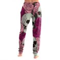 thumbnail image 5 of Halloween Skull Butterfly Printed Leggings for Women High Waisted Full Length Stretch Pants Gothic Casual Yoga Workout Wear, 5 of 5