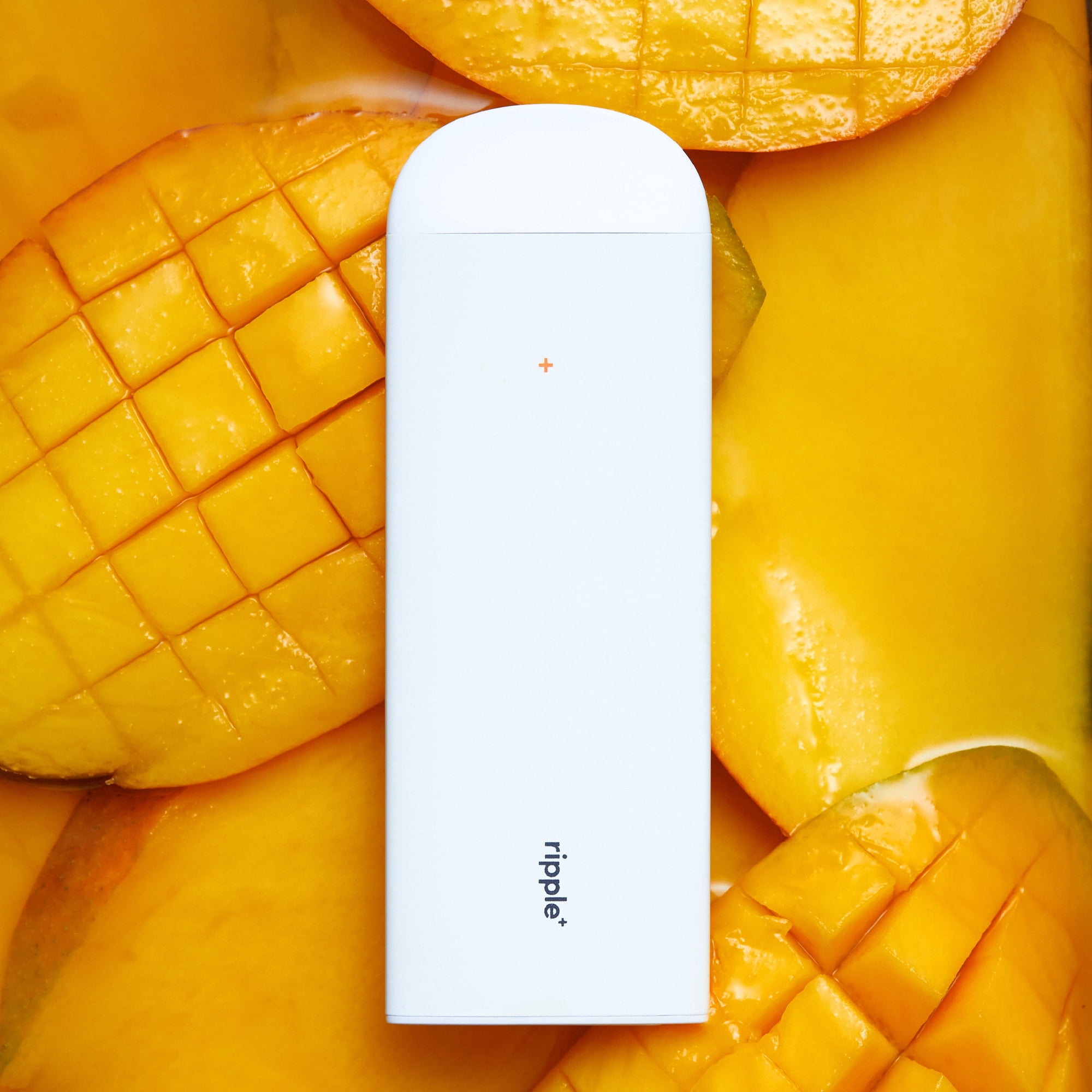 (8 pack) Ripple Mango Diffuser - 1,000 Puffs, 0% Nicotine, + Green Tea & Apricot, 100% Recyclable