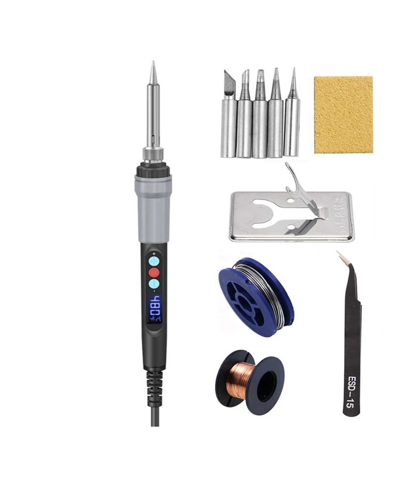 Soldering Iron Protable Digital Temp ,Adjustment Automatic Sleep Internal Thermal Ceramic Heating, 926 Electronic Welding Tool ,Wide Applications