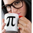 thumbnail image 2 of 3dRose, Pi symbol math sign. Mathematical black and white mathematics number, 11oz Two-Tone Red Mug, 2 of 7