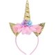 thumbnail image 3 of 8 diademas de unicornio, suministros para fiestas de unicornio, diademas de cuerno dorado/plateado, recuerdos de fiesta de unicornio para fiesta de cumpleaños, 3 of 5