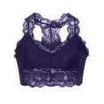 thumbnail image 2 of Zpanxa Bras for Women, Women's Plus Size Lace Bralette Wireless V-Neck Comfortable Crop Top, 2 of 4
