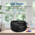 thumbnail image 4 of Nextron Boombox Lecteur CD Stéréo Portable avec Radio AM/FM, Bluetooth, USB, Entrée AUX, Prise Casque, Compatible CD-R/RW et CD MP3, Transparent an, 4 of 9