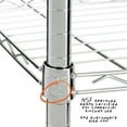 thumbnail image 3 of Honey-Can-Do 5-Tier Heavy Duty Adjustable Storage Shelving Unit, Chrome, 3 of 7