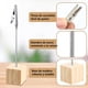 thumbnail image 3 of Soporte Tarjetas para Números de Mesa, 20 Pcs Soporte De Clip, Porta Notas Cuadr, Soporte para Tarjetas, para Bodas, Oficinas, Fiestas y Otras Ocasiones (Madera), 3 of 3