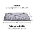 thumbnail image 2 of Furhaven Cama para Gatos Pequeña ThermaNAP Almohadilla Acolchada de Piel Sintética Autocalentable, Lavable - Gris, Pequeña, 2 of 5