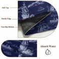 thumbnail image 6 of Nautical Ship Round Area Rug 5Ft Washable Circle Rugs for Living Room Bedroom, Blue Vintage Coastal Ocean Lighthouse Map Non-Slip Carpet Floor Mats Indoor Outdoor Carpet Runner Aesthetic Home Decor, 6 of 8