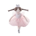 thumbnail image 1 of Muñeca de peluche suave, bailarina, 34 cm, con vestido de tul rosa, 1 of 1