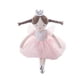 thumbnail image 1 of Muñeca de peluche suave, bailarina, 34 cm, con vestido de tul rosa, 1 of 1