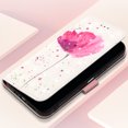 thumbnail image 6 of SaniMore Magnetic Flip Wallet Case for Motorola Moto G 5G 2023/G Power, RFID Blocking Card Holder Painted Pattern PU Leather Cover Kickstand Wrist Strap Shockproof Protective Shell, Flower, 6 of 6