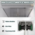 thumbnail image 4 of 44-48" W x 76" H Aluminum Frame Double Sliding Shower Door, 1/4" Tempered Glass, Chrome, 4 of 9