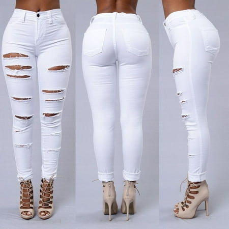 High waisted ripped jeggings deals