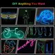 thumbnail image 5 of LED Strip for Car Interior 3m USB Neon Wire Light Glowing Mood Lighting Car Decorations Interior Ice Blue, 5 of 5