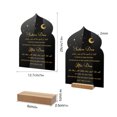 thumbnail image 3 of TETOU Acrylic Ramadan Advent Calendar Board Wooden Base Table Ornament Handwriting Countdown Calendars Eid Decor 2024, 3 of 9
