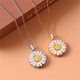 thumbnail image 2 of Jacenvly Mother's Day Clearance Daisy Locket Necklace Sunflower Oil Drop Pendant Double Layer Openable Sunflower Necklace Mother's Day Decoration Mother's Day Gifts For Wome/Men, 2 of 5