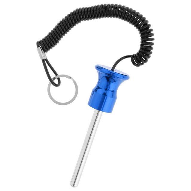 Maytalsory Magnetic Weight Stack Pin with Pull Parts Rope Replacement Blue 8x80mm 1Set