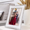 thumbnail image 4 of Rose Photo Frame Exquisite Picture Frame Creative Photo Holder Home Desktop Decoration for Bedroom Living Room (8 Inch), 4 of 7