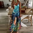 thumbnail image 2 of Cat Moon Jungle Sleeveless Dress Dresses Summer Elegant Dresses for Women Long Dress, 2 of 6