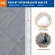 thumbnail image 3 of Cortina de puerta con aislamiento térmico, 100 x 210 cm, antifrío, impermeable, magnética, de algodón, color gris JM Cocina, Decoración y Otros, 3 of 5