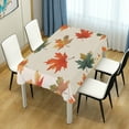thumbnail image 4 of Yayeee Tablecloths 54" x 54" Rectangle Wrinkle Resistant Party Table Cover, Orange Autumn Leaves, 4 of 8