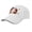 white, variant on US 250th Anniversary Adjustable Sandwich Brim Floral Print Hat, American Flag Floral Cap for Independence Day, Polyester, Fits 22-23" Head - Navy