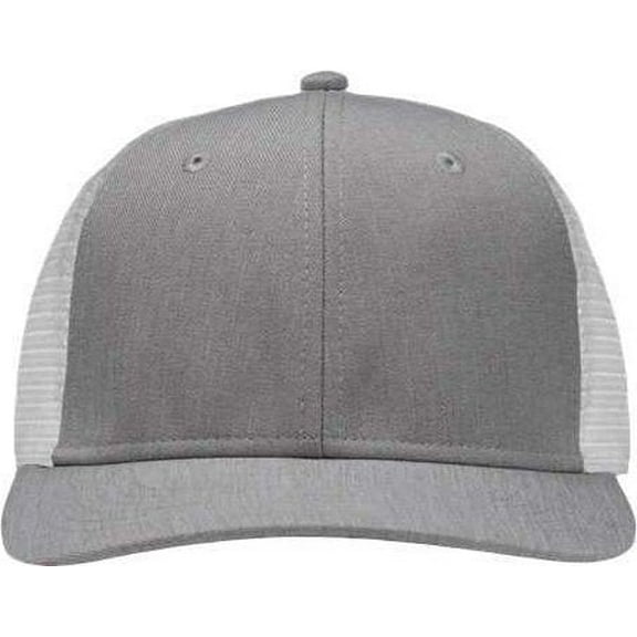 Sportsman SP1650 Modern Six-Panel Trucker Fit Cap - Heather Gray White