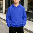 thumbnail image 2 of Amkhujs Boys Shirts Fall Fashion Long Sleeve Lightweight Sweatshirts Casual Loose Solid Pullover Hoodies for Going Out Wear, 2 of 9