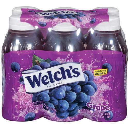 Welch's Single Serve Grape Juice, 6 Ct/60 Fl Oz