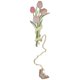 thumbnail image 1 of Cute Flower Embroidered Page Markers Lightweight Metal Bookmarks 17.5x3.5cm Green 1Pcs, 1 of 2