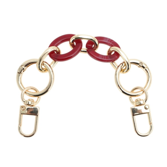 Unique Bargains 1 Pc Trendy Handbag Strap for Travelling Red White Acrylic Metal