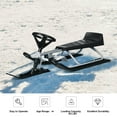 thumbnail image 6 of Spaco Kids Snow Sled with Steering Wheel and Double Brakes Pull Rope-Black, Ski Sled Snow Race, 6 of 9