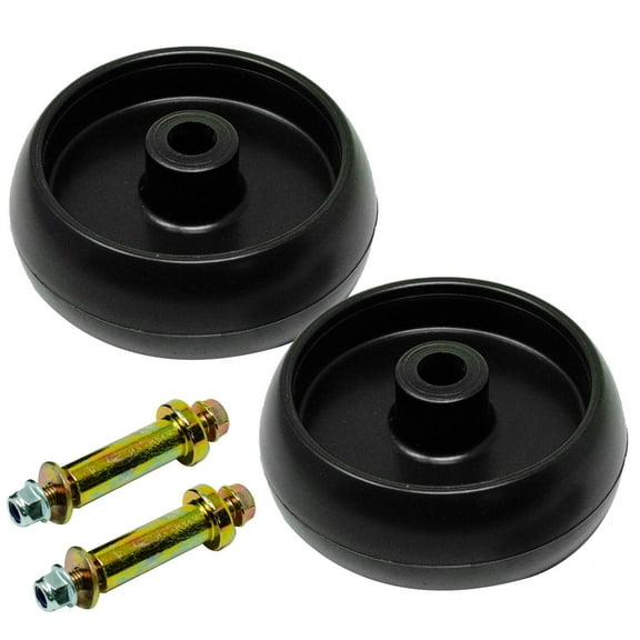 (2) Lawn Mower Plastic Wheels For John Deere G100 L100 L105 L107 L110 L120 L130