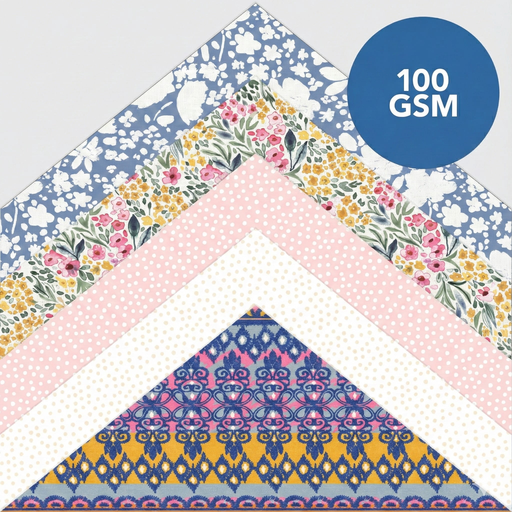 Roobee by Mara-Mi Global Market Paper Pad 12" x 12" - 24 lb/ 110 GSM, 50 sheets