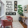 thumbnail image 3 of Every Family Has a Story,Family Wall Art Stickers Contains 6 Pcs 4x6in Picture Frame Wall Decor Stickers for Living Room Family Inspirational Wall Stickers Quotes, 3 of 7