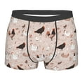 thumbnail image 5 of Uemuo Funny Chicken Pattern Men's Boxer Briefs,Trunk Anti-Chafing,Comfortable, Durable, and Stylish Underwear-Small, 5 of 9