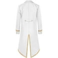 thumbnail image 4 of Men's Stylish Tailcoat Jacket Halloween Gothic Formal Coat for Daily Wear Stage Performance Slim Fit Elegant Design, 4 of 4