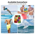 thumbnail image 6 of Sigee Brightly Colored Cupcakes Print Mens Swim Trunks with Compression Liner Quick Dry Swim Stretch Beach Shorts with Pockets,S-3XL, 6 of 7