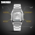thumbnail image 3 of SKMEI Men's Watch, Rectangular Sport Watch with Analog Digital Dual Display, Stopwatch Alarm Date and EL Backlight, 3 of 4