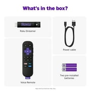 Roku Streamer- HD Roku Streaming Device for TV with Voice Remote - Free & Live TV
