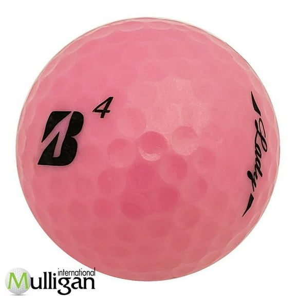 Mulligan - 12 Bridgestone e6 Lady (B) 4A Recycled Used Golf Balls, Pink
