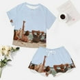 thumbnail image 4 of Poster Outer Banks Summer Home Suit For Womens Short-Sleeved Pajama Set 2pcs Loungewear Soft Sleepwear T-Shirts Tee Shirt Top And Short Sleeping Pants, 4 of 8