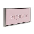 thumbnail image 3 of Stupell Industries Farmhouse Soft Pink Love You More Phrase Gray Floating Frame Canvas Art, 25 x 11, by Lil' Rue, 3 of 8