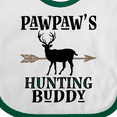 thumbnail image 4 of Inktastic Pawpaw Hunting Buddy Bow Hunter Boys or Girls Baby Bib, 4 of 4