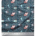 thumbnail image 1 of Soimoi Velvet Fabric Dot,Fish & Cat Kids Print Sewing Fabric Yard 58 Inch Wide, 1 of 3